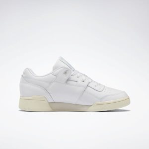 Adidasy Damskie Reebok Workout Lo Plus Białe/Szare PL 37UADNM